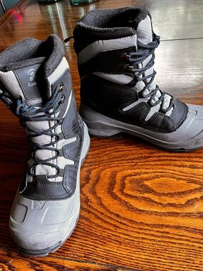 Kamik Black and Gray Men's Insulated Winter Boots